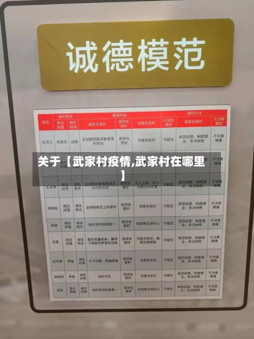 关于【武家村疫情,武家村在哪里】-第2张图片