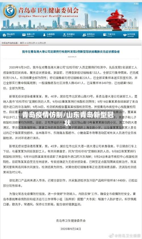 青岛疫情仿制/山东青岛新型冠状-第3张图片
