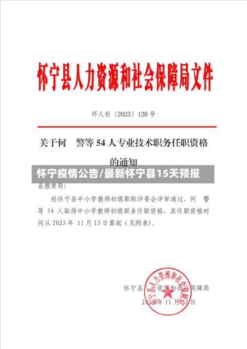 怀宁疫情公告/最新怀宁县15天预报-第3张图片
