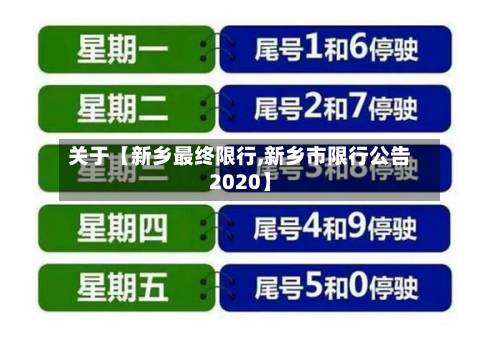 关于【新乡最终限行,新乡市限行公告2020】-第2张图片