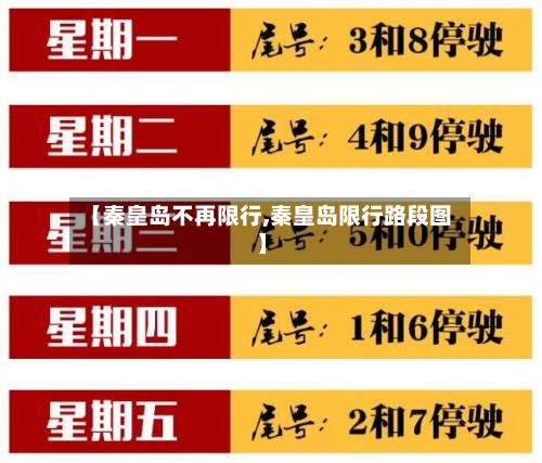 【秦皇岛不再限行,秦皇岛限行路段图】