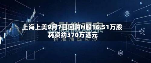 上海上美9月7日回购H股16.51万股 耗资约370万港元-第1张图片