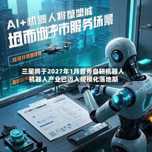三星将于2027年1月首秀自研机器人 机器人产业已迈入规模化落地期