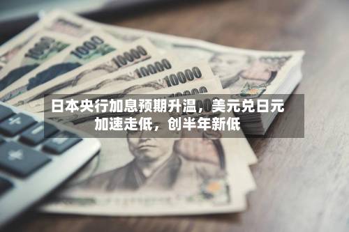 日本央行加息预期升温，美元兑日元加速走低，创半年新低