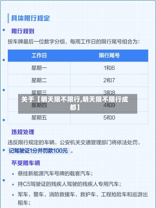 关于【明天限不限行,明天限不限行成都】-第2张图片