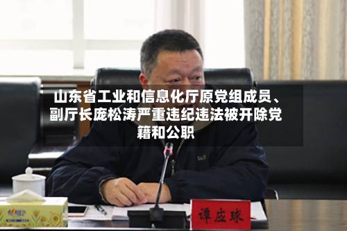 山东省工业和信息化厅原党组成员、副厅长庞松涛严重违纪违法被开除党籍和公职