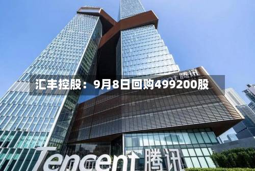 汇丰控股：9月8日回购499200股-第2张图片