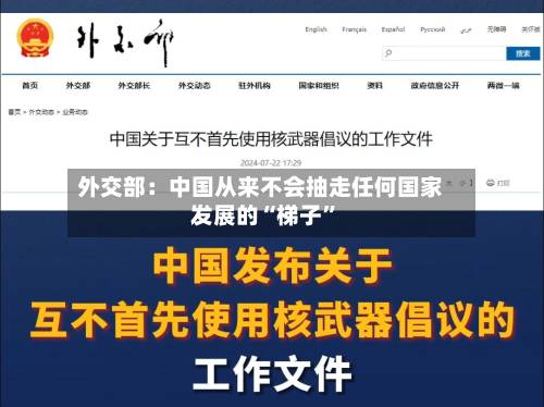 外交部：中国从来不会抽走任何国家发展的“梯子	”-第3张图片
