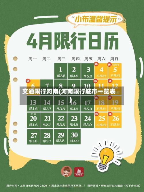 交通限行河南(河南限行城市一览表)-第2张图片
