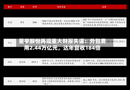 星宇股份再现重大财报失误：外包费用2.44万亿元，达年营收184倍-第2张图片