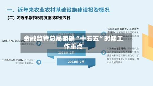 金融监管总局明确“十五五	”时期工作重点-第2张图片