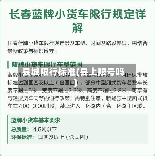 县城限行标准(县上限号吗)-第1张图片