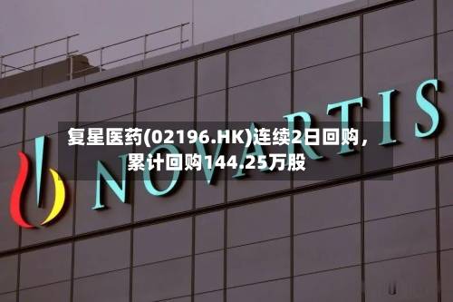 复星医药(02196.HK)连续2日回购，累计回购144.25万股