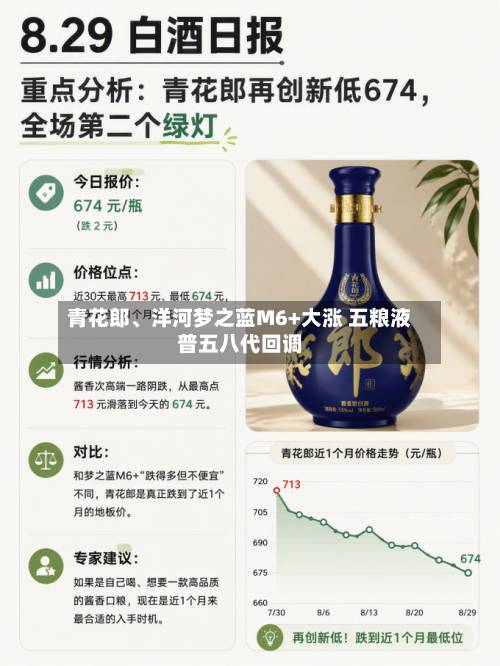 青花郎、洋河梦之蓝M6+大涨 五粮液普五八代回调-第2张图片